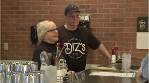 Judi and Diz at Diz's Cafe on NH Chronicle